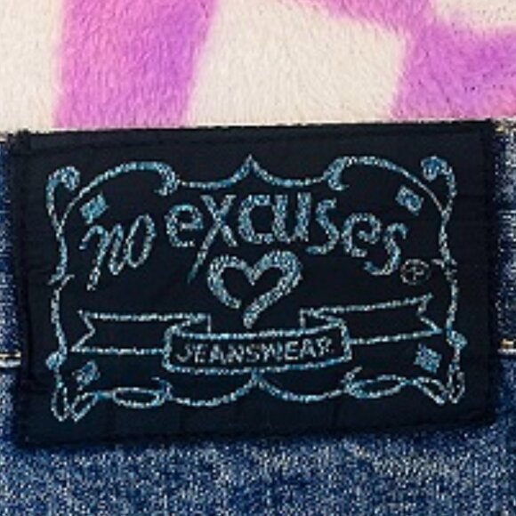 No Excuses vintage 90s Y2K studded flare jeans size juniors 13/14 - Picture 3 of 4